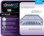 Beautyrest Hi-Loft Inflatable Mattress: Raised-Profile Air Bed with External Pump, Full Blue