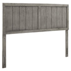Modway Mod-6218-Gry Robbie Queen Wood Headboard, Gray