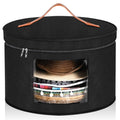 Chunful Hat Box for Women Storage Cowboy Hat Box, Black, Height 10.2 Inches