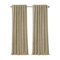 Elrene Home Fashions Mia Jacquard Scroll Blackout Window Curtain, 52'' x 84'' (1 Panel), Natural