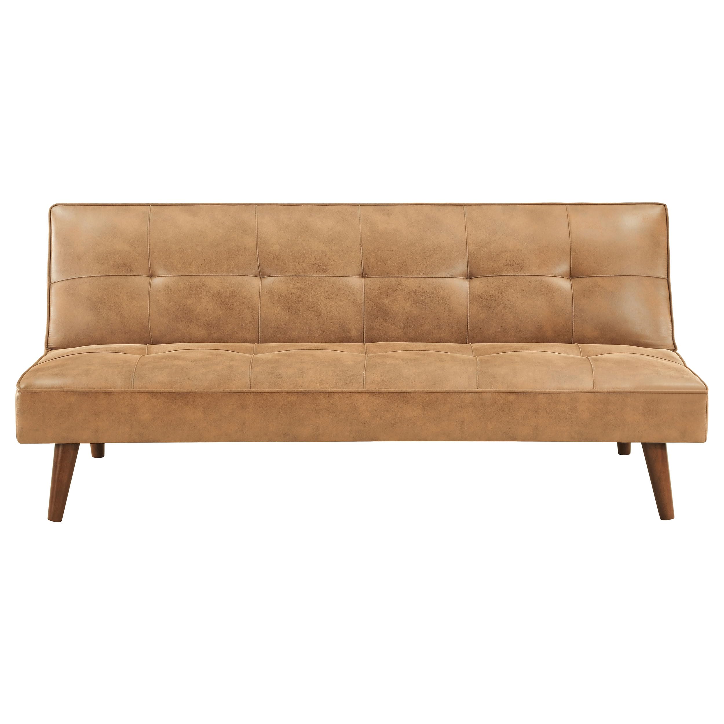 Coaster Home Furnishings Jenson Multipurpose Upholstered Tufted Convertible Sofa Bed Saddle Brown