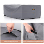 Mrrihand Heavy Duty Patio Furniture Covers, Outdoor Furniture Covers Waterproof Sectional Sofa Set , Patio Table And Chair Set Cover 78'L×62'W×30'H,Grey