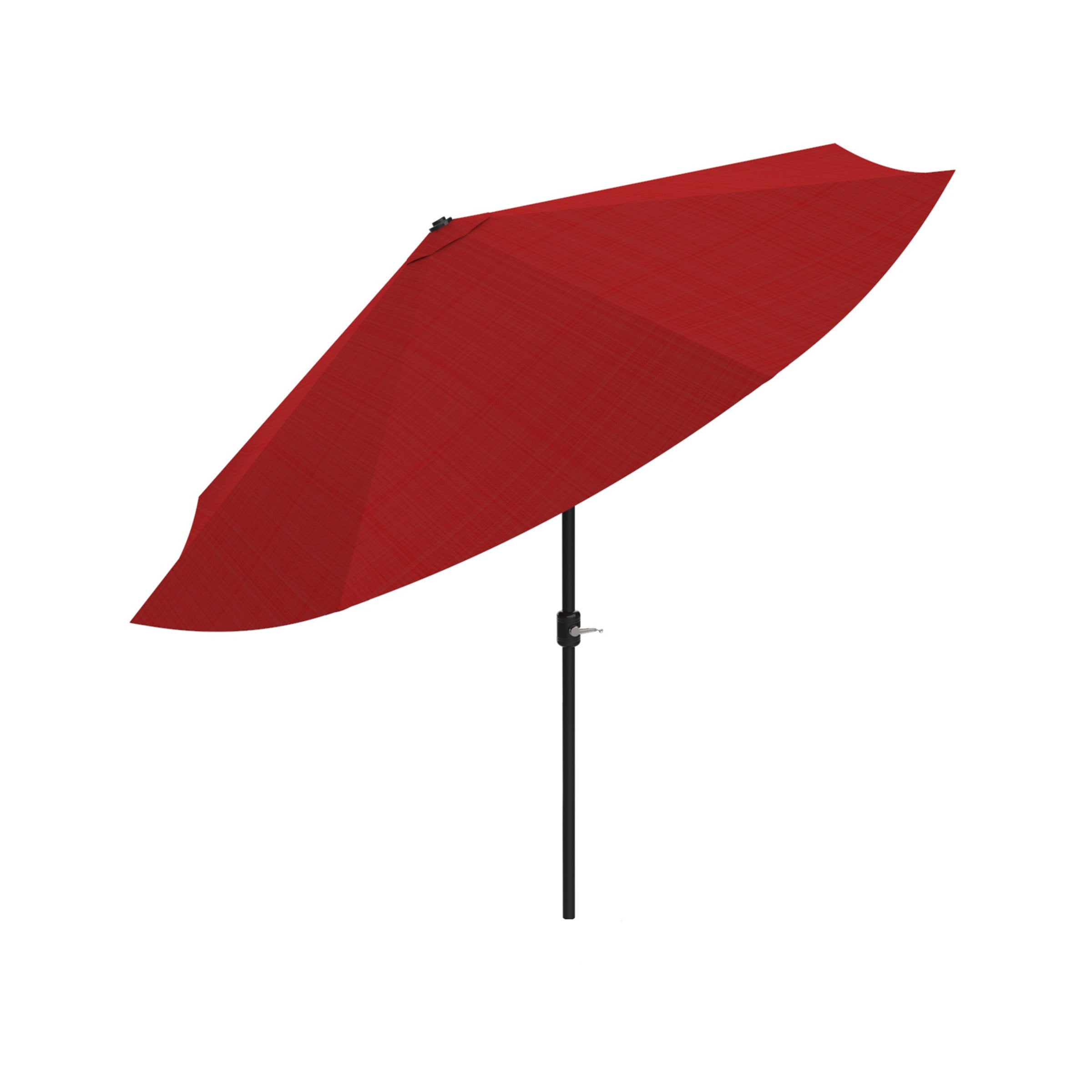 Pure Garden Patio Umbrella with Auto Tilt - 10FT Easy Crank Outdoor Umbrella with Vented Canopy for Deck, Balcony, Porch, Backya