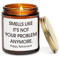 Retirement Funny Scented Candles Gift Happy Retirement for Men Women Going Away Candle Gifts Colleagues Coworker Leaving Gifts (