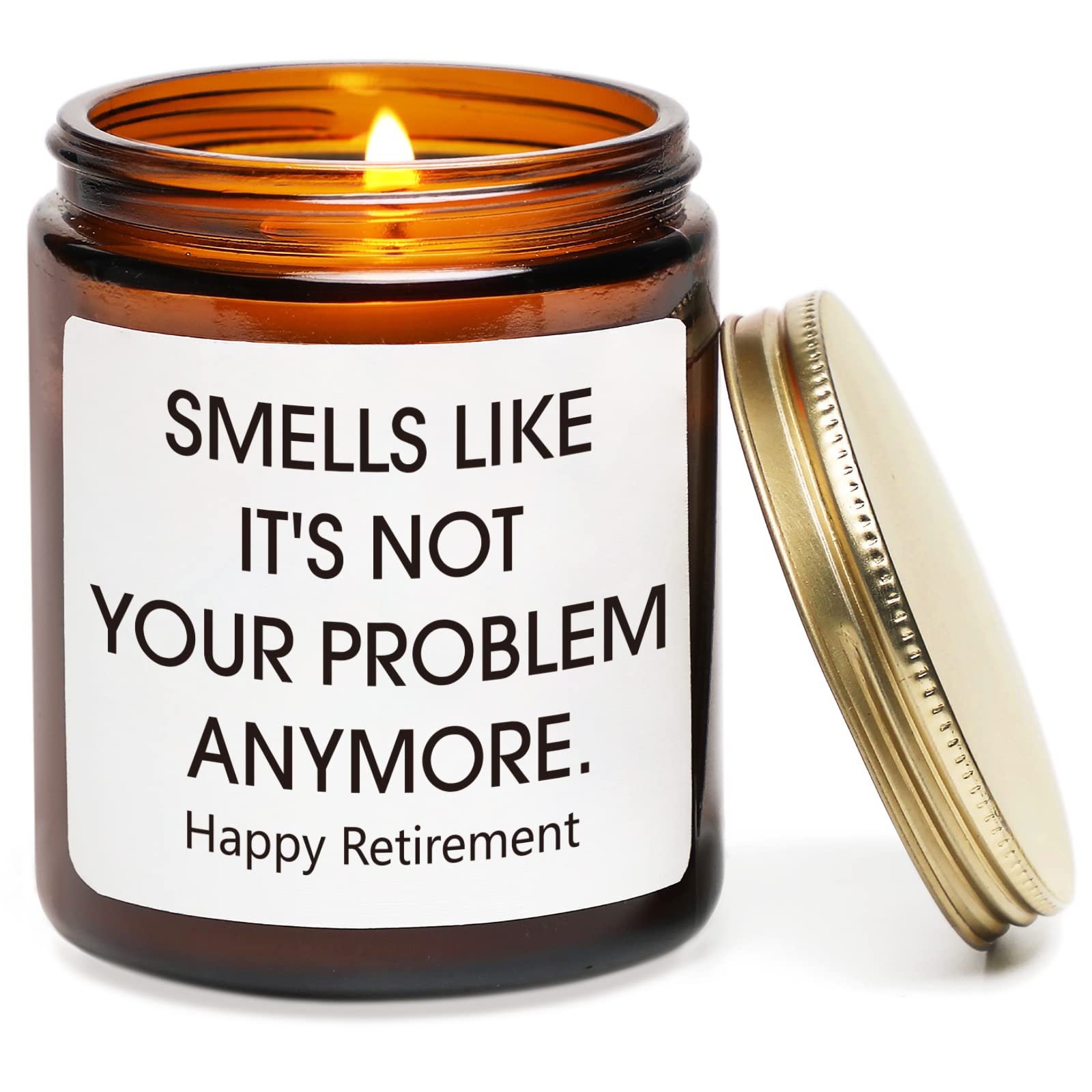 Retirement Funny Scented Candles Gift Happy Retirement for Men Women Going Away Candle Gifts Colleagues Coworker Leaving Gifts (