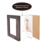 Egofine 5X7 Heat-Strengthened Glass Replacement 2 Pack, For 5 By 7 Photo Frame, Semi-Tempered Glass Cover Sheet