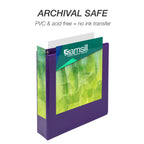 Samsill Plant-Based 2 Inch Durable Round Ring, Made In Usa, View Binder, Eco-Friendly, Usda Certified Biobased, Purple