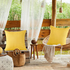 Otostar Set Of 2 Outdoor Waterproof Pillow Covers Square Garden Decorative Pillowcase Throw Pillow Cover 18X18 Inch Outdoor Pill