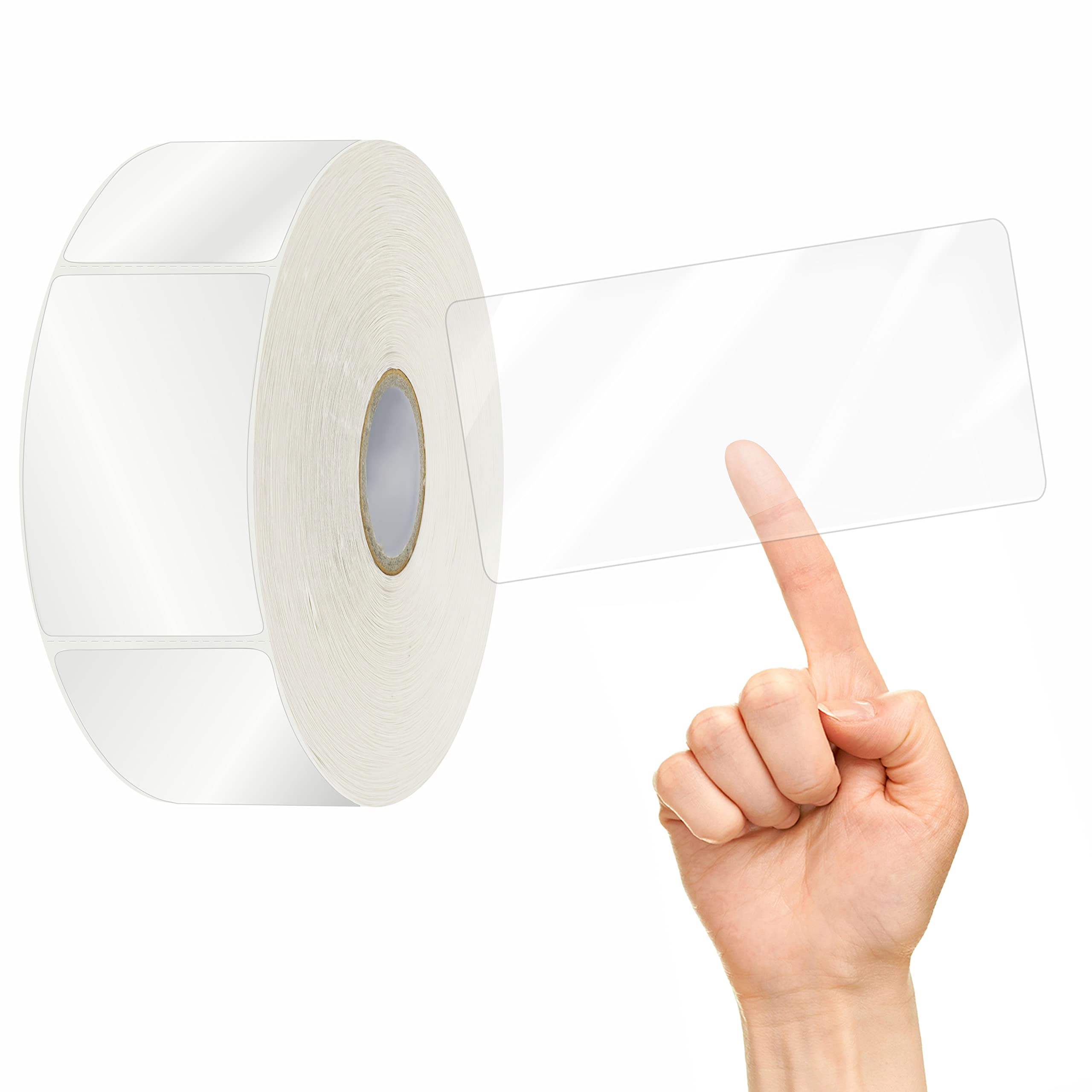 500 Pcs Label Protector, Transparent Waterproof Clear Wafer Seal Stickers For Protecting Package Envelope Mail Barcodes, Numbers