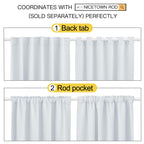 Nicetown Living Room Darkening Curtain Drapes - (Cloud Grey Color) W70 X L84, Set Of 2, Room Darkening Window Treatment Drapery Panels