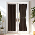 Vatge Rod Pocket Door Window Curtain - Side Door Panel Curtain for Back Door, 36 x 72 Blackout Window Treatment Drapery for Fren