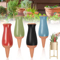 4 Pcs Plant Watering Globes, Self Watering Planter Insert, Clay Drip Irrigation Stake With Large Watering System, Plant Watering