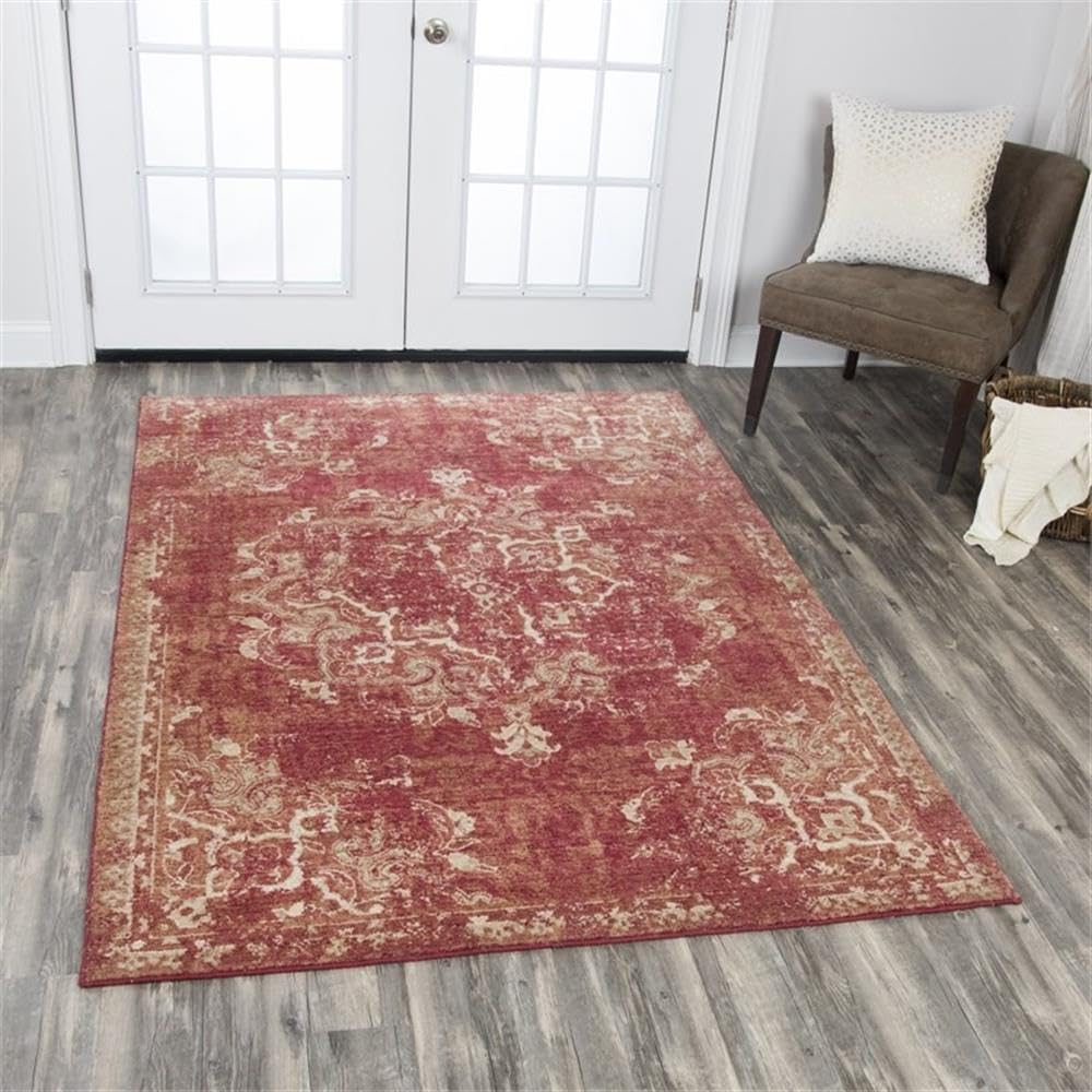 Rizzy Home Alora Decor Euphoria 10' X 13' Distress Red/Gray/Rust/Blue Hybrid Area Rug