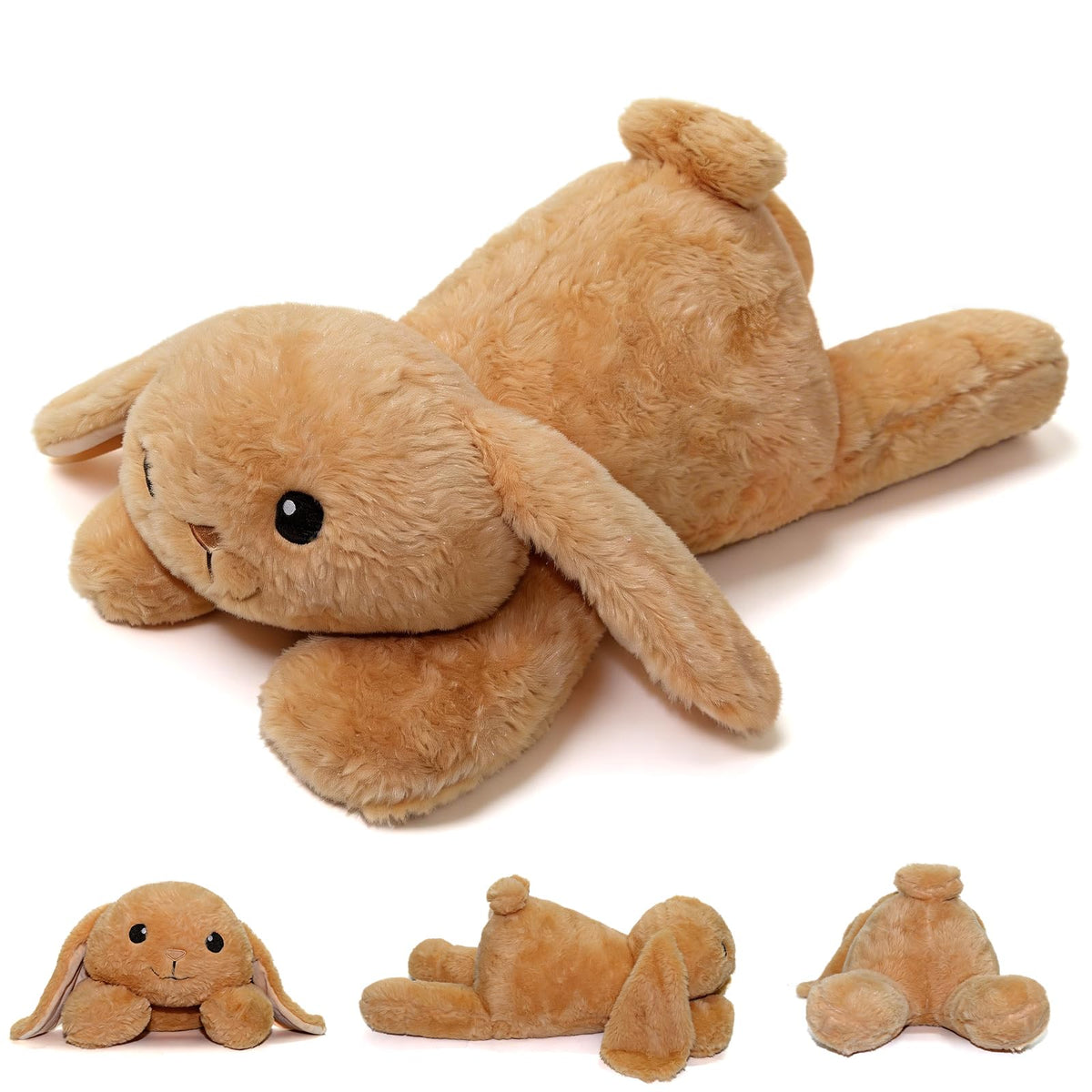 Fuzcomddle Bunny Weighted Stuffed Animals 4.2lbs, Soft Weighted Plushies