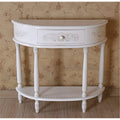 International Caravan Furniture Piece Carved Half Moon Wall Table