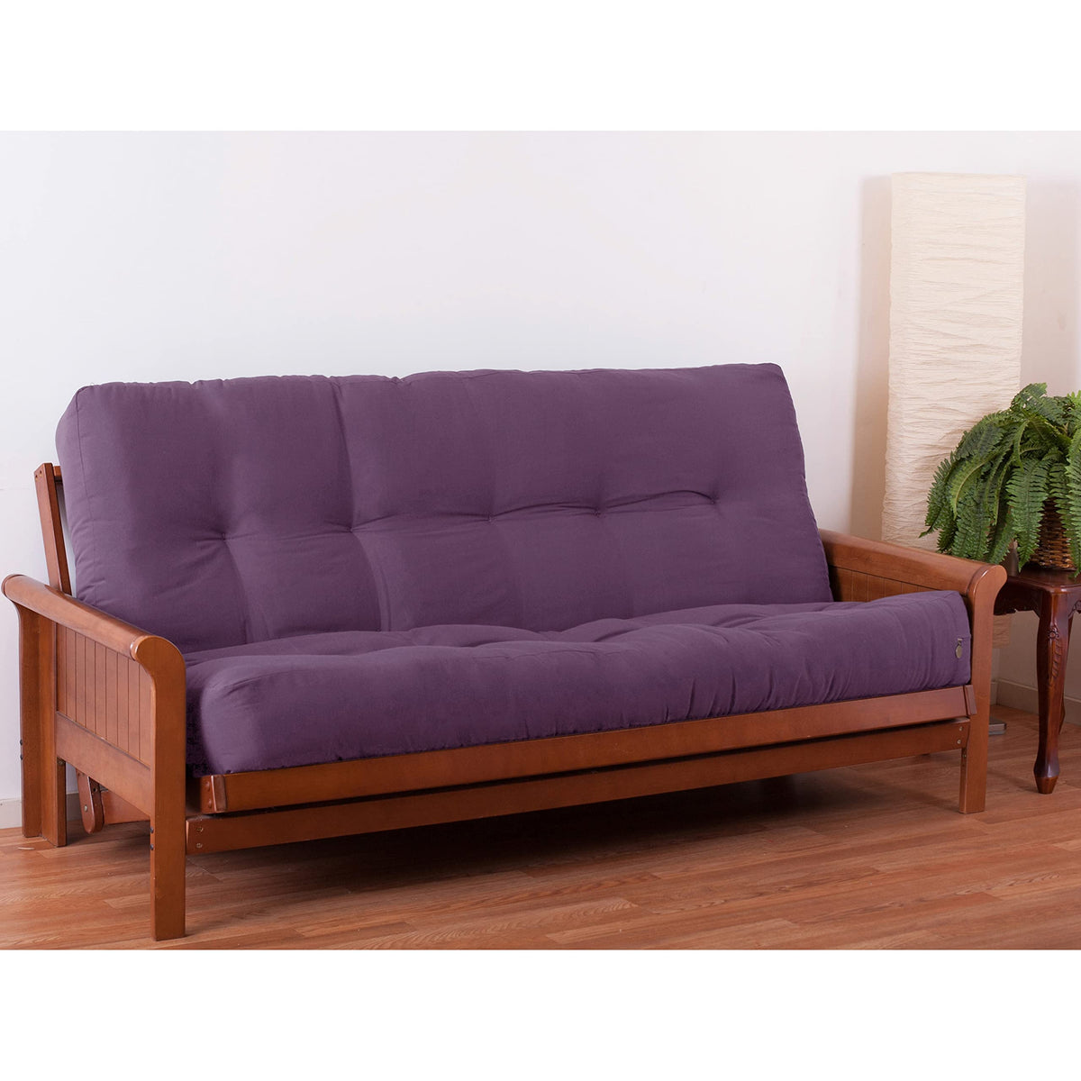 Blazing Needles Renewal 9&quot; Twill Futon Mattress, Full, Grape