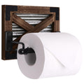 Autumn Alley Farmhouse Toilet Paper Holder with Bracket - Farmhouse Bathroom Rustic Country Decor - Rustic Bathroom Accessories 