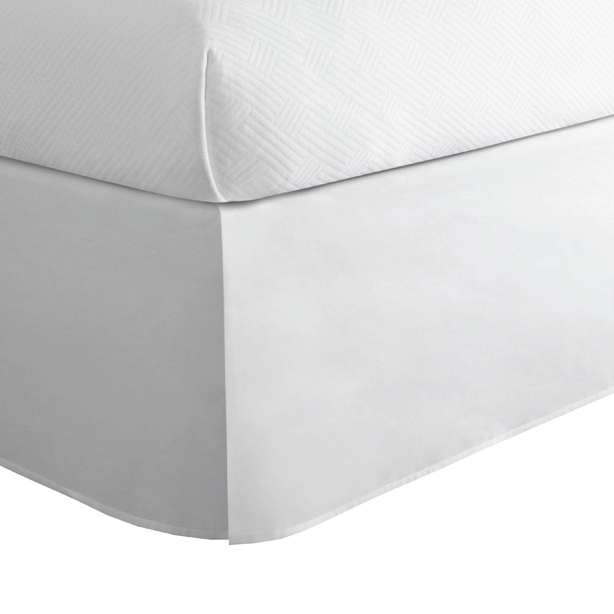 Todays Home Classic Tailored, Microfiber, 14 Drop Length Bed Skirt Dust Ruffle, Twin Xl, White