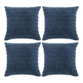 Fancy Homi 4 Packs Dusty Blue Decorative Throw Pillow Covers 20X20 Inch For Living Room Couch Bed Sofa, Rustic Farmhouse Boho Ho