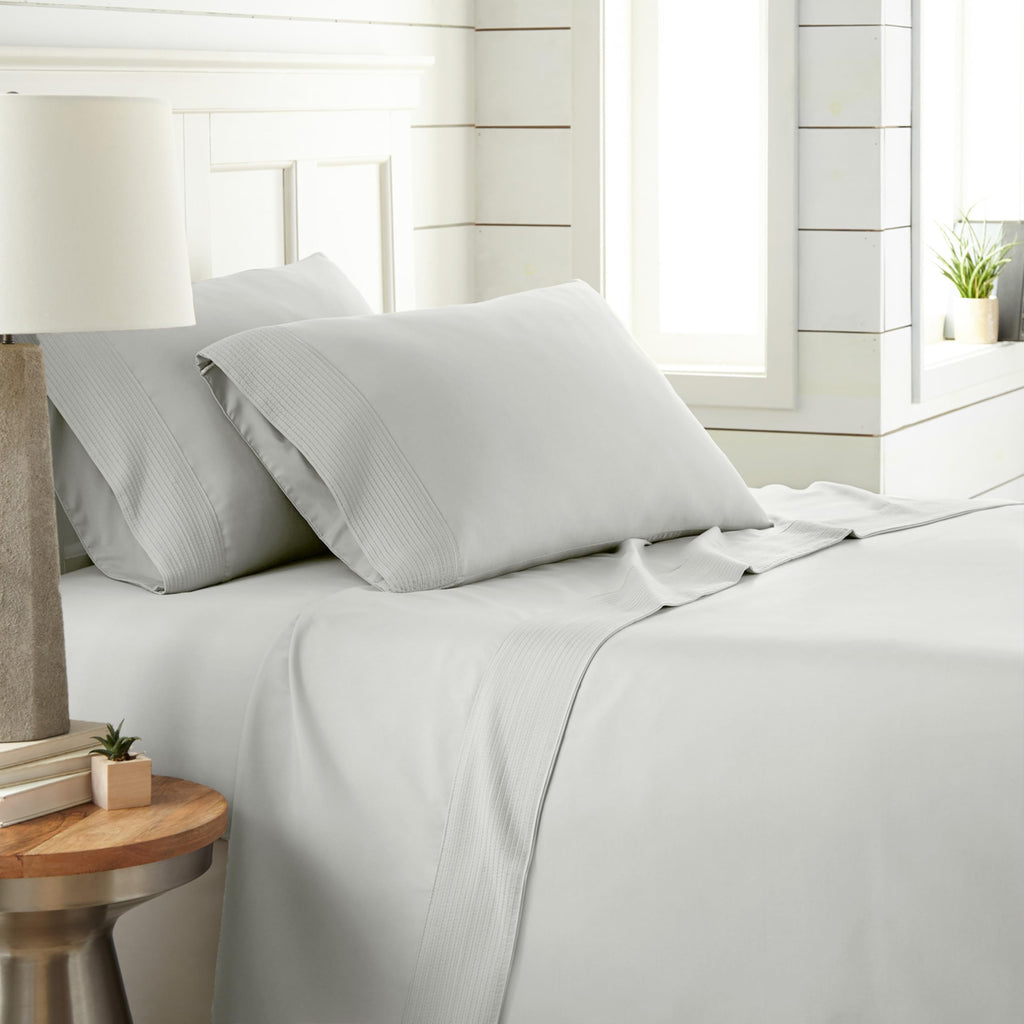 Southshore Fine Living, Inc. Full Size Bed Sheets Set, Pleated 4-Piece, 21'' Extra Deep Pocket Sheets, Full Size | Flat Sheet, F