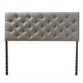 Baxton Studio Viviana Headboard, Queen, Grey