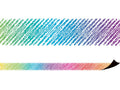 Teacher Created Resources Colorful Scribble Magnetic Border, 77290 0.375 H X 27.5 L X 3 W