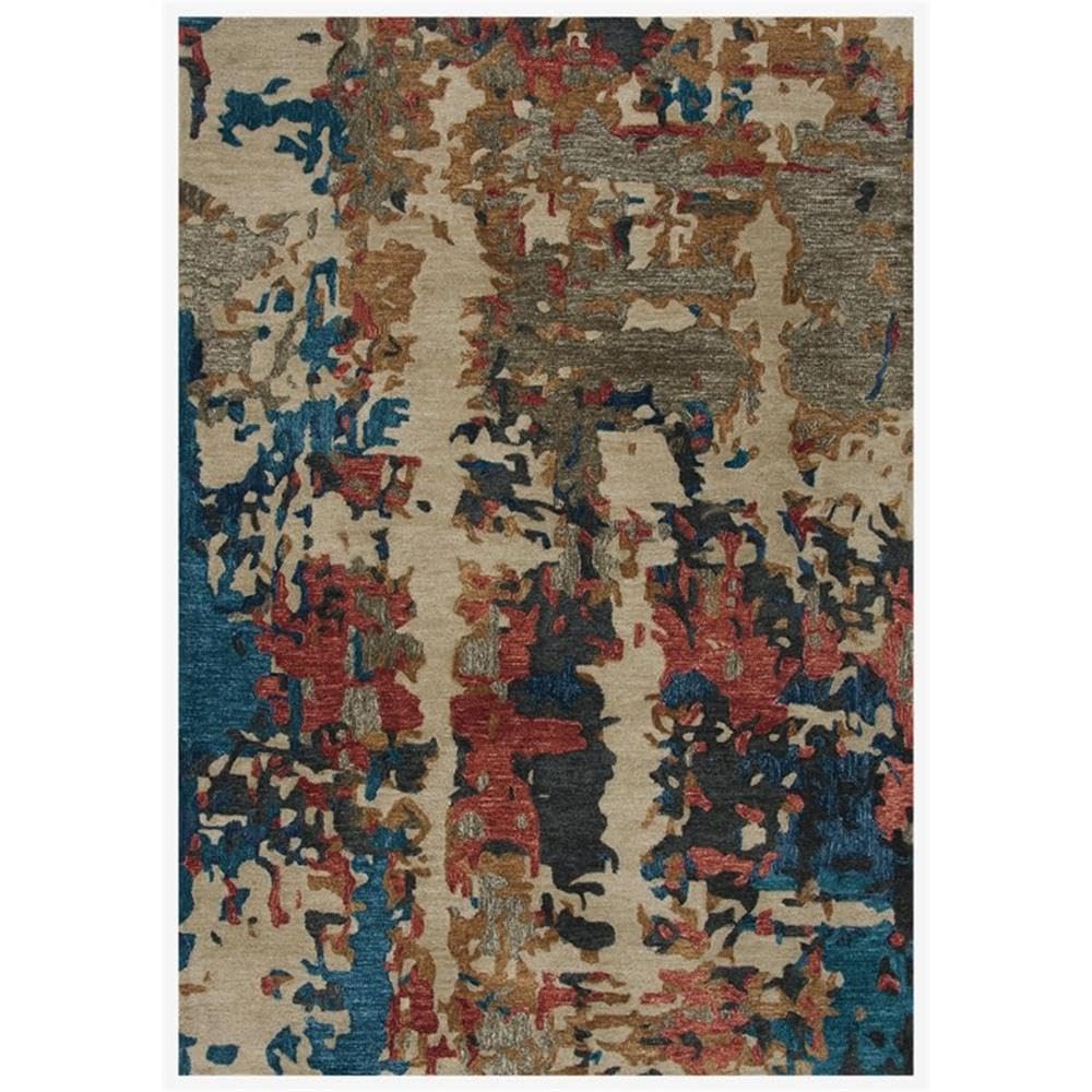 Rizzy Home Alora Decor Vivid 5' X 7'6" Beige/Multi/Teal/Rust/Beige Hand-Tufted Area Rug
