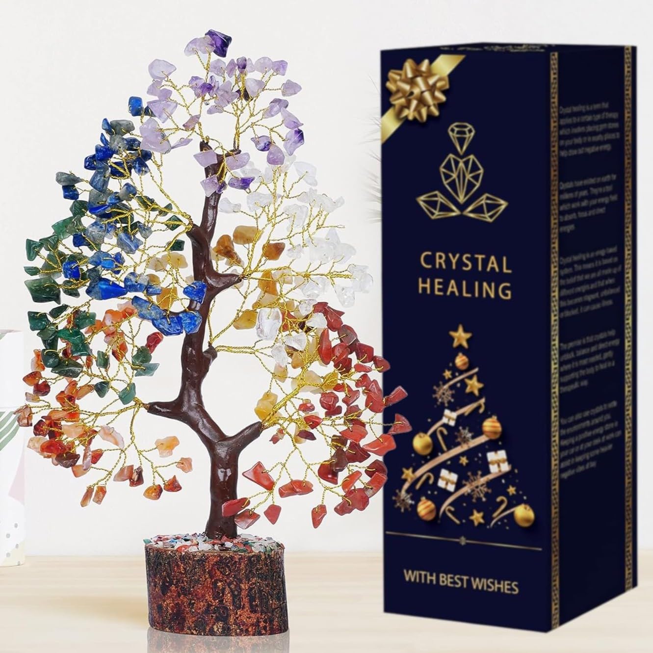 7 Chakra Tree, Crystal Tree of Life, Chakra Tree, Seven Chakra Tree, Feng Shui Decor, Spiritual Gifts, Money Tree, Gemstone Tree