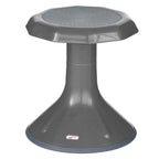 Ecr4Kids Ace Active Core Engagement Wobble Stool, 15-Inch Seat Height, Flexible Seating, Grey