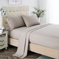 Lanest Housing Twin Sheets Sets, 2400 Thread Count Soft Deep Pocket Microfiber Sheets, 3 Pieces Taupe Bedding Sheets & Pillowcas