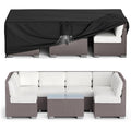 Mr. Cover Patio Furniture Covers Waterproof, Outdoor Furniture Cover Fits Up To 98L X 78W X 28H Inches, Rectangular Table And Chair Set Covers Rip-Resistant Material With Windproof Buckles