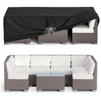 Mr. Cover Patio Furniture Covers Waterproof, Outdoor Furniture Cover Fits Up To 98L X 78W X 28H Inches, Rectangular Table And Chair Set Covers Rip-Resistant Material With Windproof Buckles