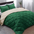 Basic Beyond King Size Comforter Set - Forest Green Comforter Set King, Reversible King Bed Comforter Set For All Seasons, Fores