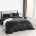 Yusoki Faux Fur King Blanket(Morel,90'' X 104''),Whithout Pillows,Winter Lightweight Plush Fuzzy Soft Cozy Microfiber Comfy Bed