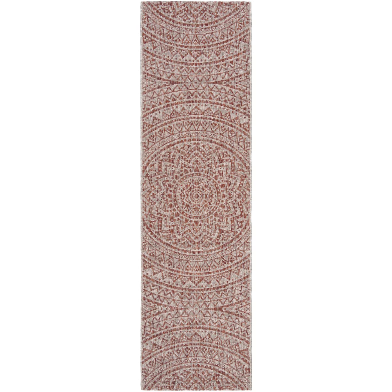 Safavieh Courtyard Collection 2' 3' X 14' Light Beige/Terracotta Cy8734 Indoor/ Outdoor Easy Cleaning Patio Backyard Mudroom Runner Rug