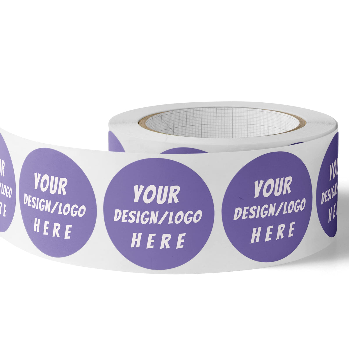 150 Custom Circle/Square Bopp Roll Labels- Personalized Stickers For Business Logo, Party, Wedding Favor, Baby Shower-Any Design