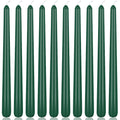 10 Inch Light-Mocha Taper Candles for Home Decoration, 10 Pack Unscented Candlesticks for Dinner Wedding Party, Smokeless and Dr