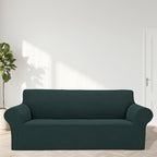 2025 New Stretch Oversized Sofa Slipcovers Couch Sofa Cover For 4 Seater Furniture Protector Covers With Elastic Bottom Jacquard Fabric Small Checks For Pets, Kids - Hunter