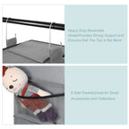 Fixwal 6-Shelf Weekly Hanging Closet Organizer For Kids With 6 Side Pockets, Weekday Kids Clothes Organizers Monday Through Frid