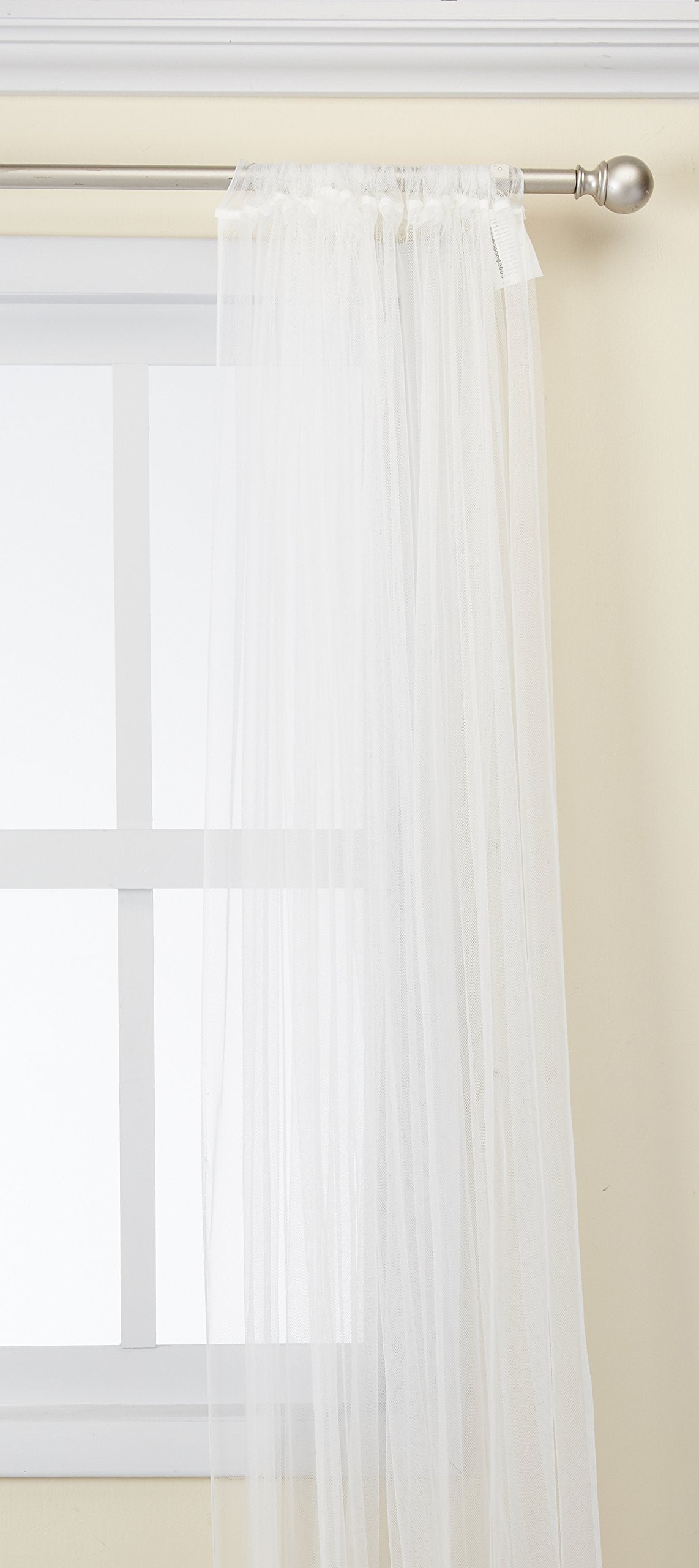 Ikea Polyester Solid Curtains, 98 X 110 Inch, White, Lightfiltering, Rod pocket curtains