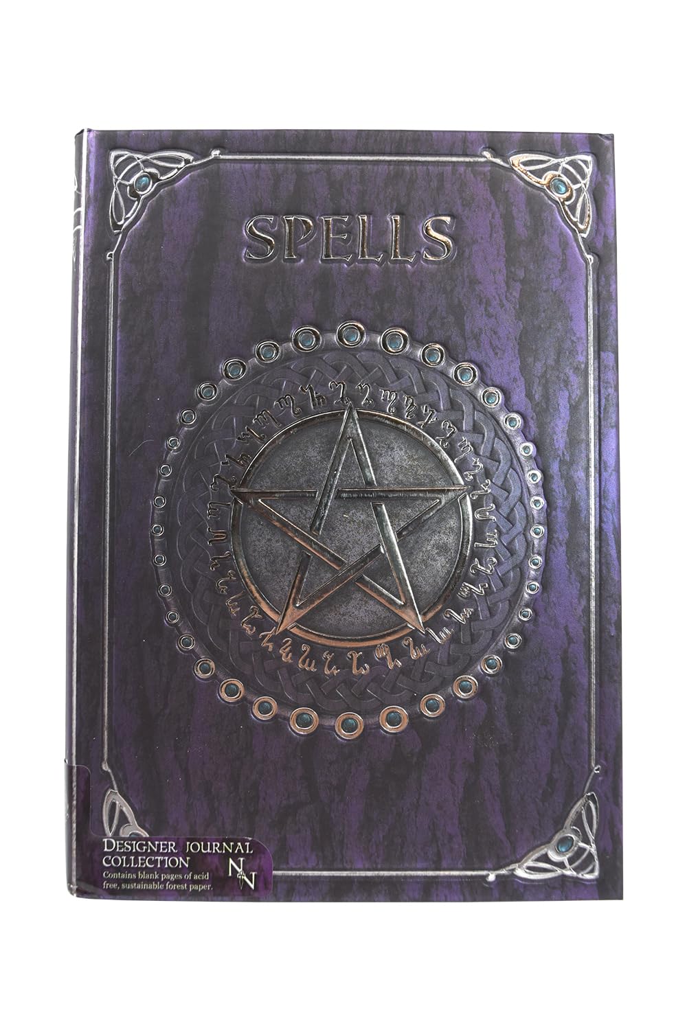 Nemesis Now B0146A3 Embossed Spell Book Purple 17Cm, Coated, Wood Free Paper