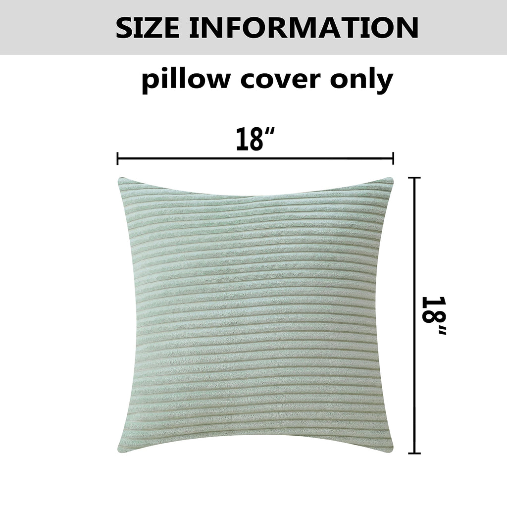 Home Brilliant Decorative Pillow Covers For Couch Sage Green Throw Pillow Covers Summer 45X45 Set Of 2 18 X 18 Pillow Cover Sofa