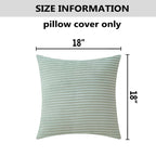 Home Brilliant Decorative Pillow Covers For Couch Sage Green Throw Pillow Covers Summer 45X45 Set Of 2 18 X 18 Pillow Cover Sofa