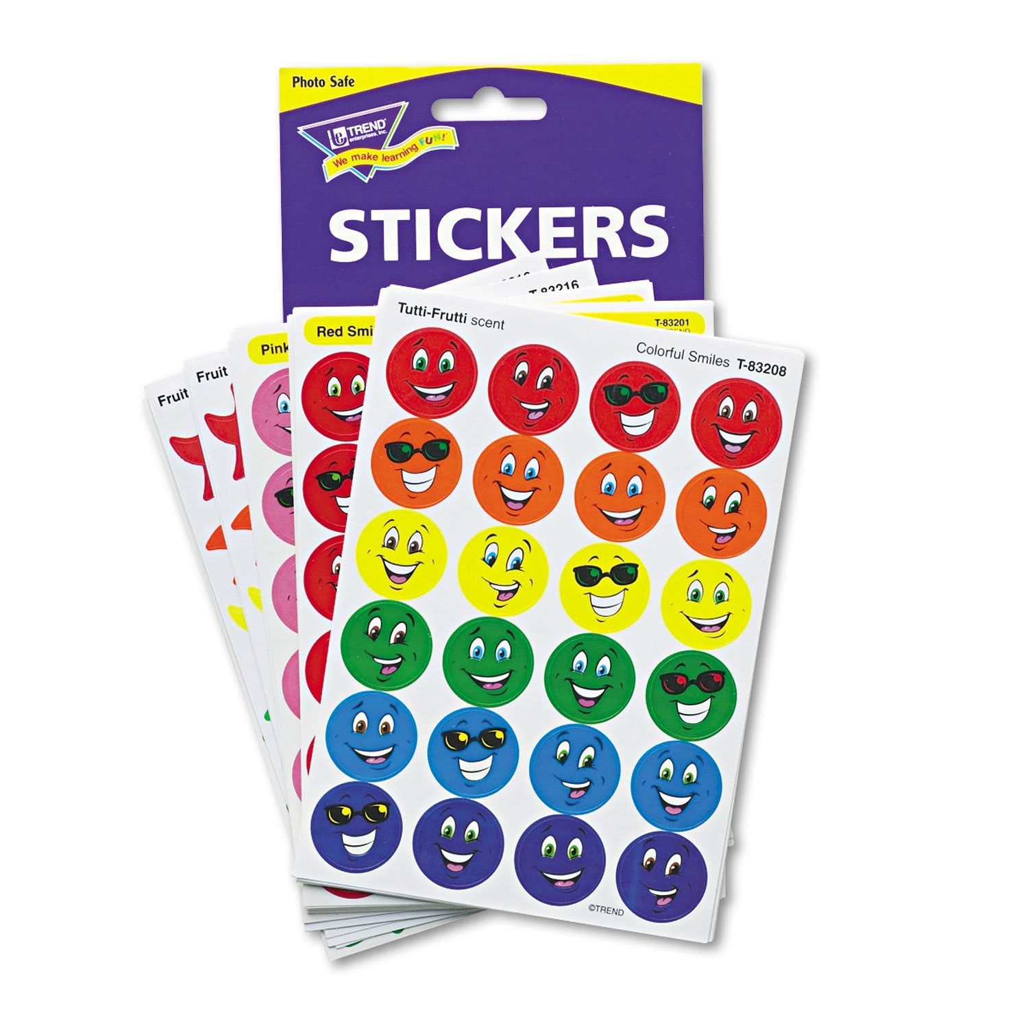 Trend Enterprises, Inc. T-83905 Smiles & Stars Stinky Stickers Variety Pack, 648/Pack