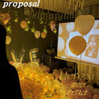 Henzxi 1000 Pcs Royal Yellow Rose Petals, Artificial Flower Petals, For Romantic Night, Wedding, Event, Party, Valentine Decor (