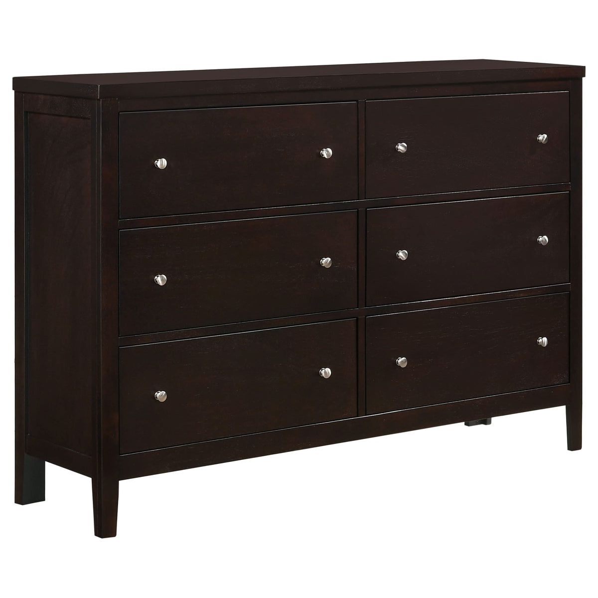 Coaster Home Furnishings Carlton 6-Drawer Rectangular Dresser, Cappuccino