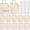 Woanger 12 Pcs Wall Hanging Storage Bag Wall Hanging Organizer Bag Over The Door Closet Basket Containers Bins with Hooks Pocket