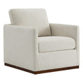 Chita Swivel Accent Chair, Fsc Certified Mid Century Modern Arm Chair For Living Room And Bedroom, Fully Assembled, Linen