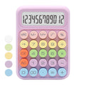 Upiho Standard Purple Calculator - Colorful With 12 Digit Display And Big Buttons, Perfect For Office And School