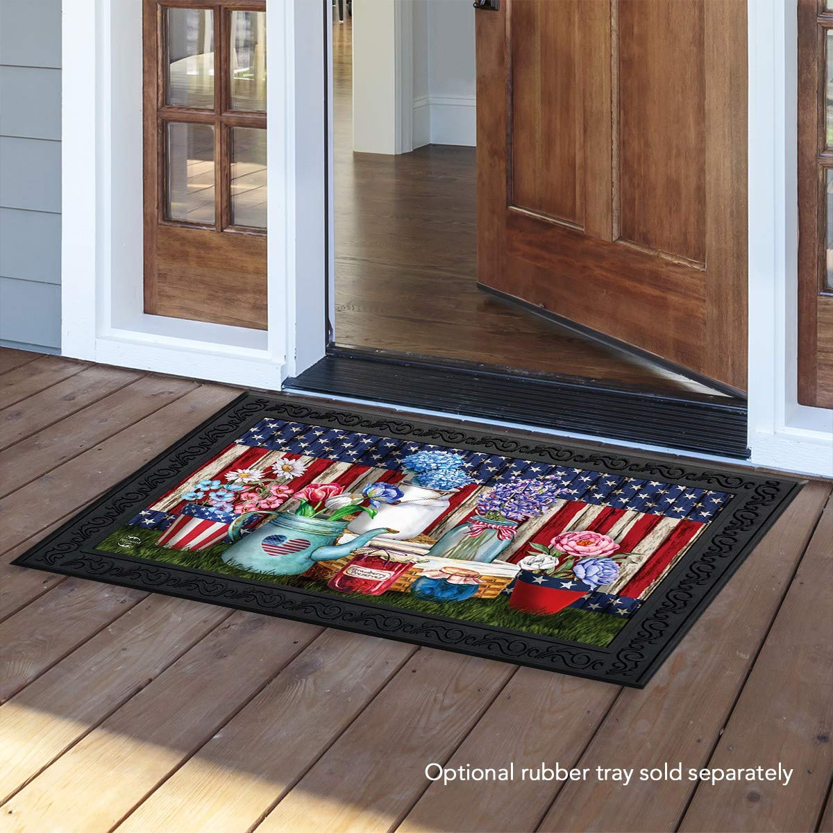 Briarwood Lane American Picnic Summer Doormat Patriotic Indoor Outdoor 30' X 18'